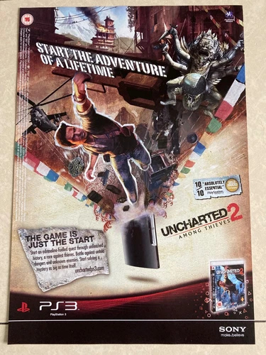 Uncharted 2 Among Thieves Clipping -Gaming Advertisement -Total Film