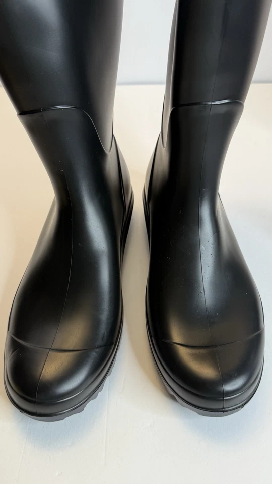 Botas de lluvia UGG negras para mujer talla 10 impermeables de goma altas hechas en EE. UU. Foto 3 de 4