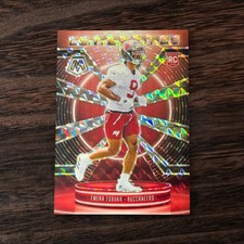 2025 Panini Mosaic #5 Rookie RC Emeka Egbuka Center Stage Silver Prizm Bucs SP