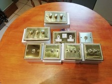 Varilight classic georgian brass toggle switchs and dimmers FREE POSTAGE