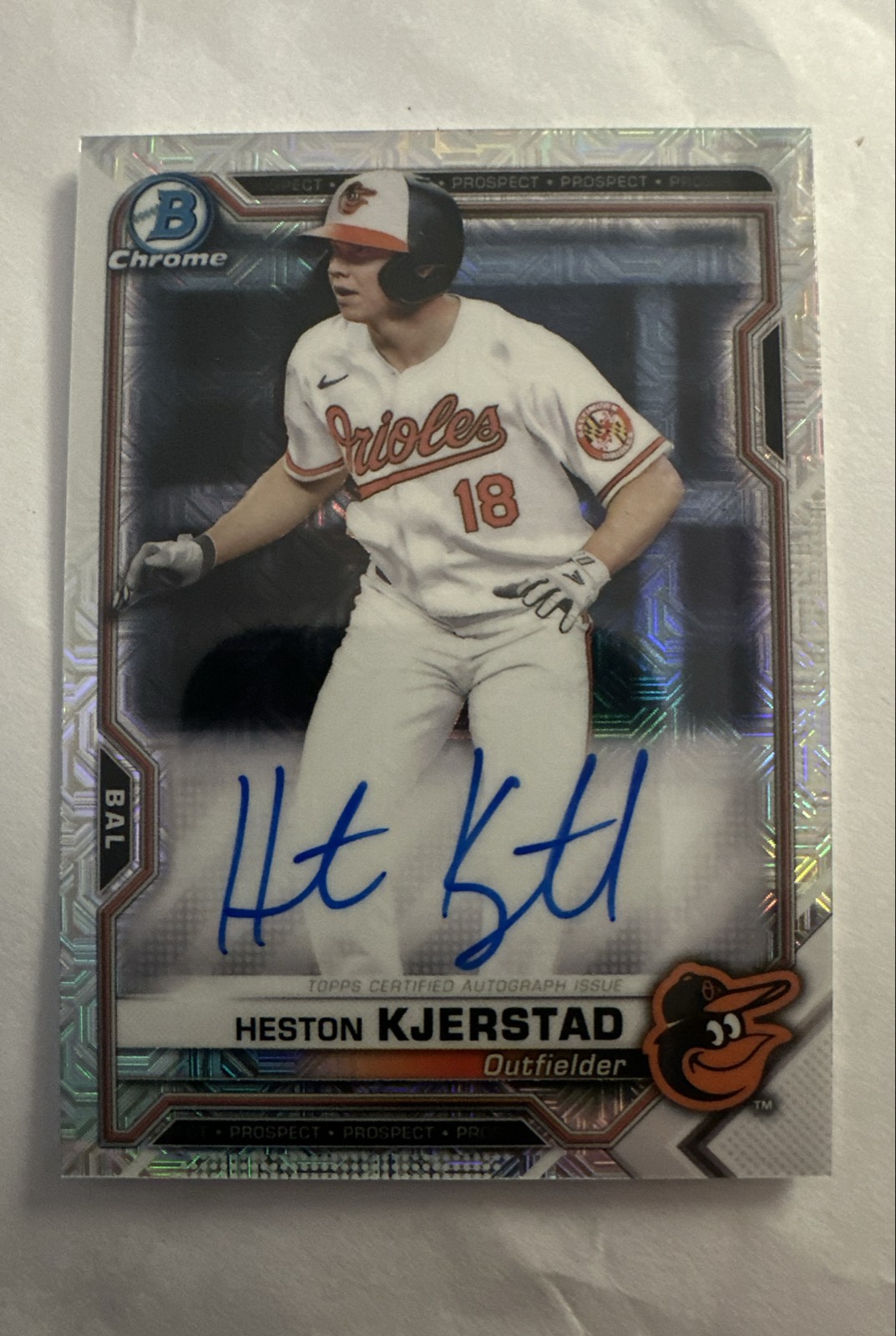 2021 Bowman Chrome - Mega Box Chrome Mojo Autographs Heston Kjerstad #BCMA-HK  