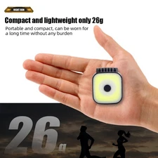 Bright Water-Resistant Long-Lasting 2 Pack USB Rechargeable LED Clip Flashlights