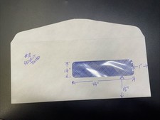 10 Right Side Custom Window Envelopes 500 Standard Gum Seal