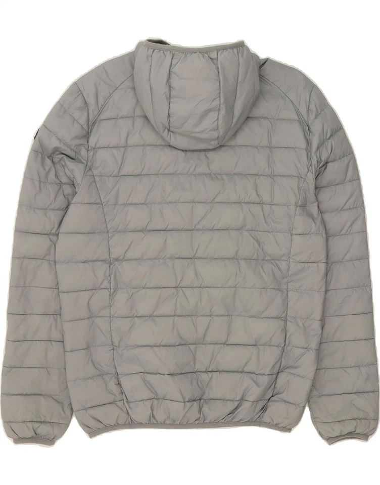 Chaqueta acolchada con capucha para hombre INVICTA UK 38 gris medio DU10 Foto 2 de 4