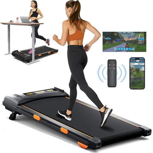 Walking Pad Treadmill with Incline, Under Desk Treadmill for Home Office, 2.5...