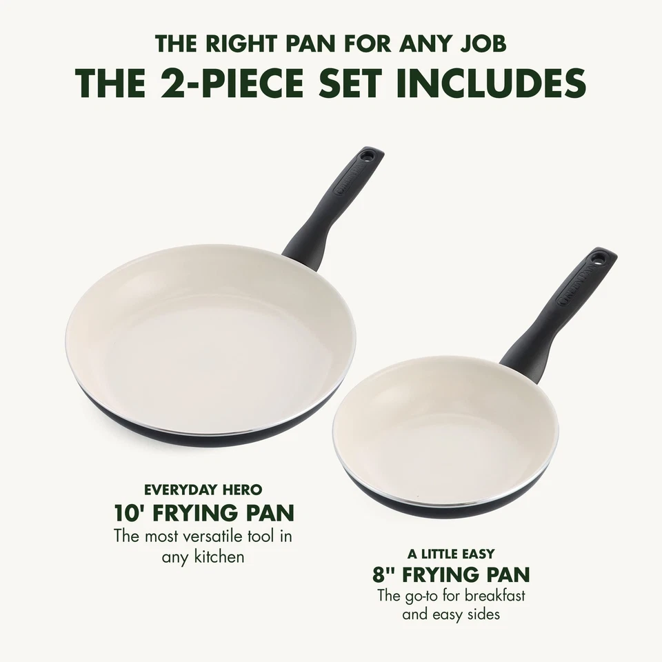 Rio Gesundes, Antihaft-Keramik Bratpfannen-Set 2-teilig, 20 cm  26cm, PFAS-fr... - Bild 4 von 4