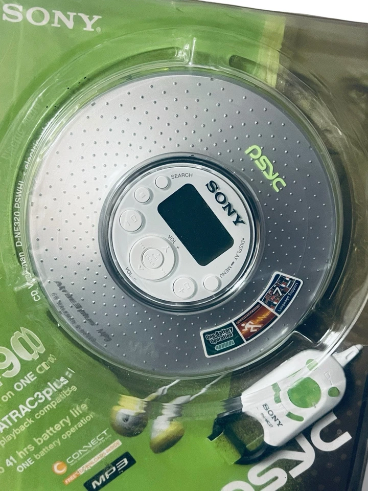 Sony Walkman Reproductor de CD Portátil Eléctrico Blanco D-NE320 Nuevo Foto 3 de 4