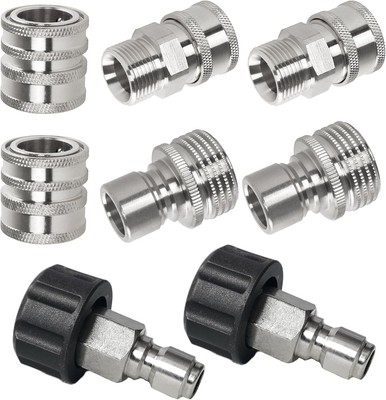 #ad Pressure Washer Quick Connect Kit Stainless Steel Disconnect 8 pack $28.50