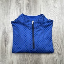 Peter Millar Perth 1/4 Zip Pullover Youth Size XL Blue Skull Pattern