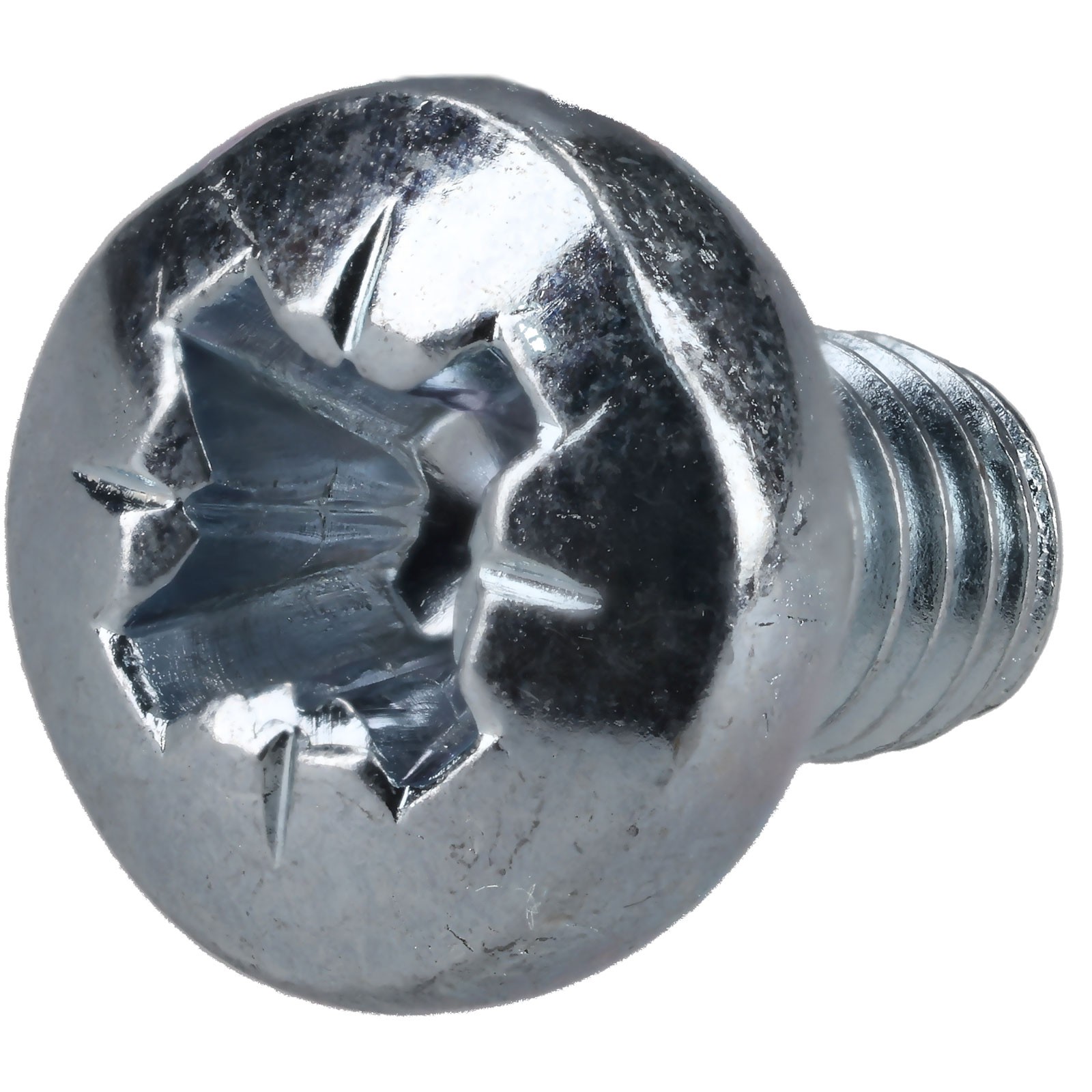 R-TECH Pozi Pan Head Machine Screws BZP M4 6mm - Pack Of 100
