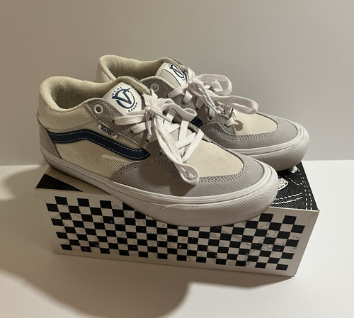 Vans Skate Rowan Low-Top Skateboarding Shoes White/Gray Men's US 8 D