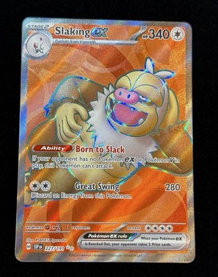 Slaking ex 227/191 Ultra Rare Surging Sparks Pokemon Holo