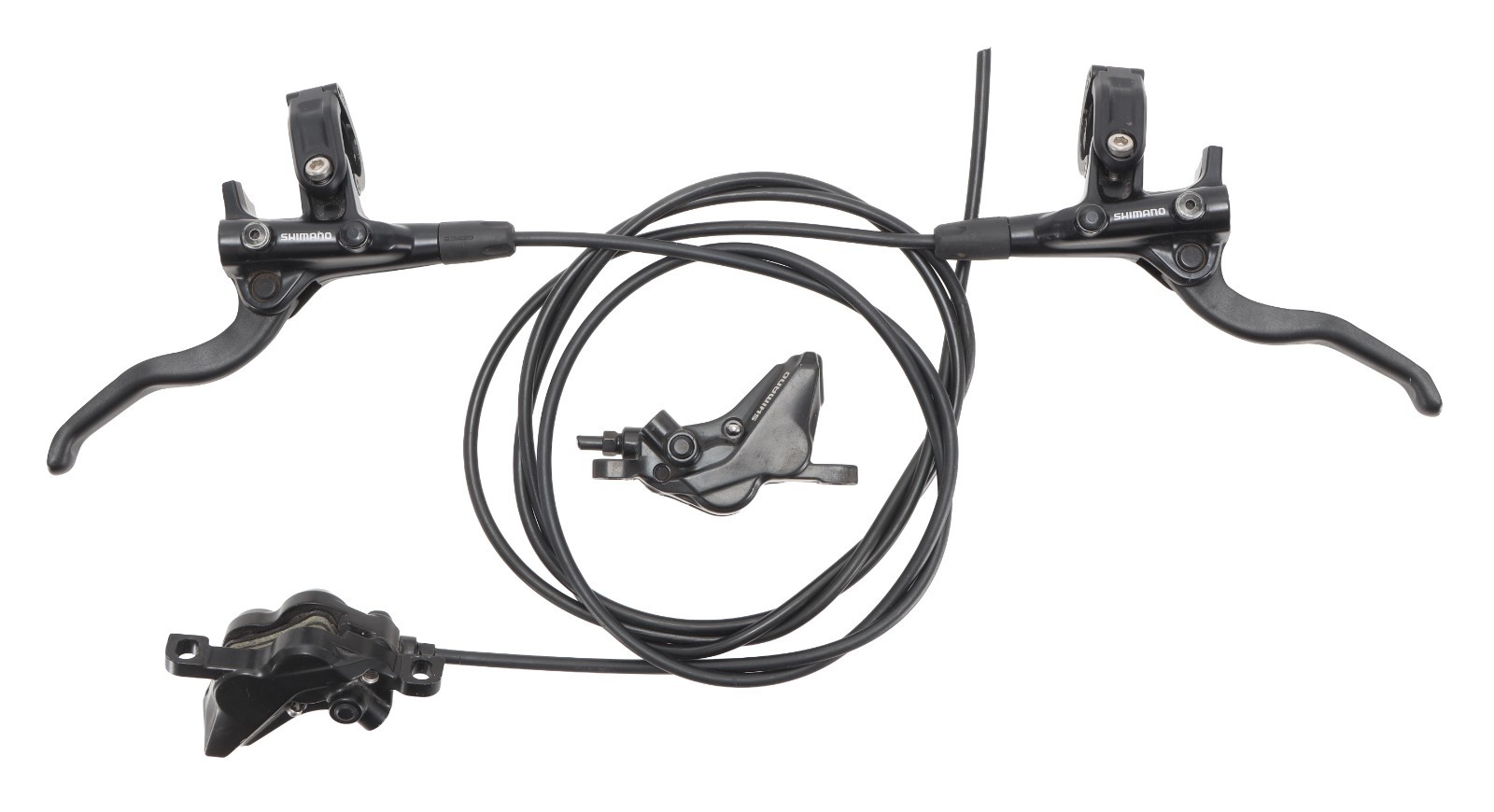 Shimano Deore BL-M4100 MTB Hydraulic Brake Lever SET + Calipers BR-MT420 Post