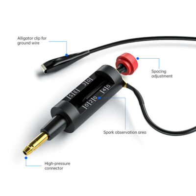 Bestsensor Spark Plug Tester – 6V Ignition System Coil Diagnostic Tool For Engines