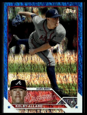 2023 Topps Update US209 Kolby Allard Atlanta Braves Blue Foil 752/999
