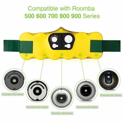 Per iRobot Roomba batteria originale 500 600 700 800 620 780 890 14.4V 5200mAh Ni-MH - Foto 2 di 12