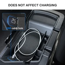 Fit For Dodge Challenger 15-23 Armrest Cover Seat Box Organizer Tray Accessories