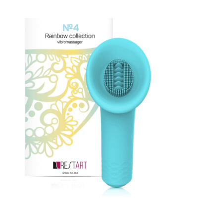 Vibromasseur Rabbit RestArt No3 - 9 Modes De Vibration - Stimulation G Spot & Clitoridienne - Aqua