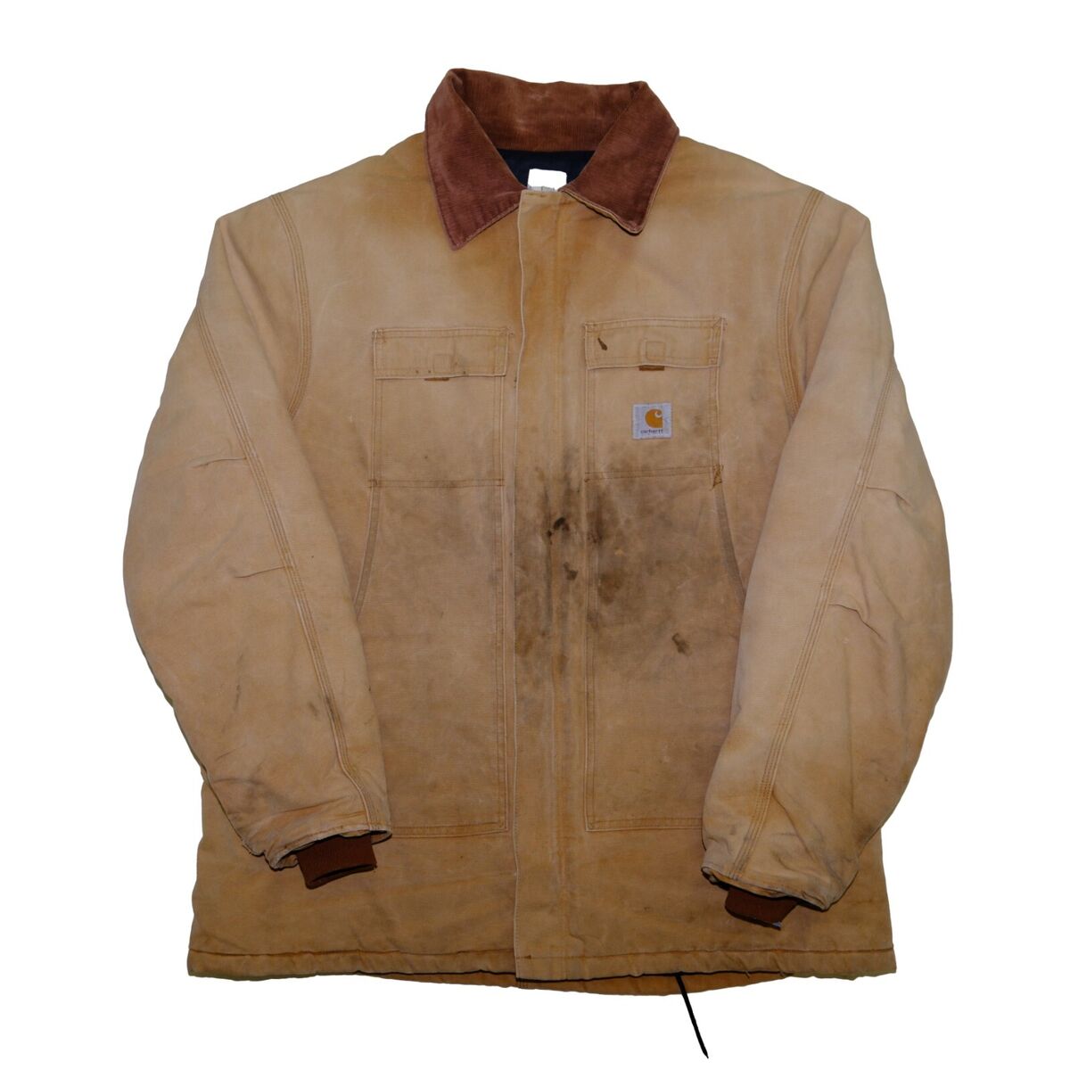 Vintage Carhartt Canvas Arctic Work Jacket Size XL Tan Vintage Carhartt Canvas Arctic Work Jacket Size XL Tan