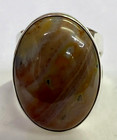 HSN Jay King Sterling Silver Orbicular Chalcedony Oval Ring Size 8 — photo 2