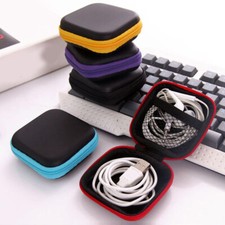 1PC Portable Mini Travel Cable Earphone Phone Charger Storage Case Pouch Wallet"