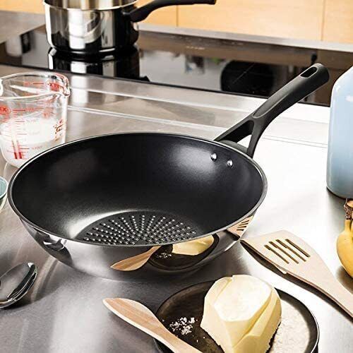 Pyrex Wok Non Stick Deep Frying Black Induction Gas Electric Ceramic - Picture 8 of 10