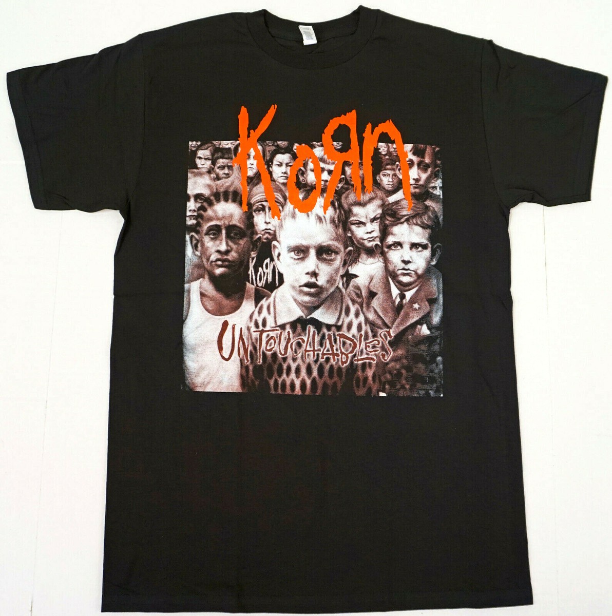 USA製◎KORN 総柄Tシャツ XL 一点物 Untouchables Untouchables Cover T-Shirt