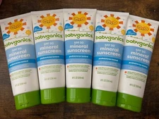 BABYGANICS Mineral Sunscreen Broad Spectrum SPF 50 Exp 04/2025 - 5 Pack