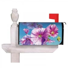 Hollyhocks Nylon Mailbox Cover