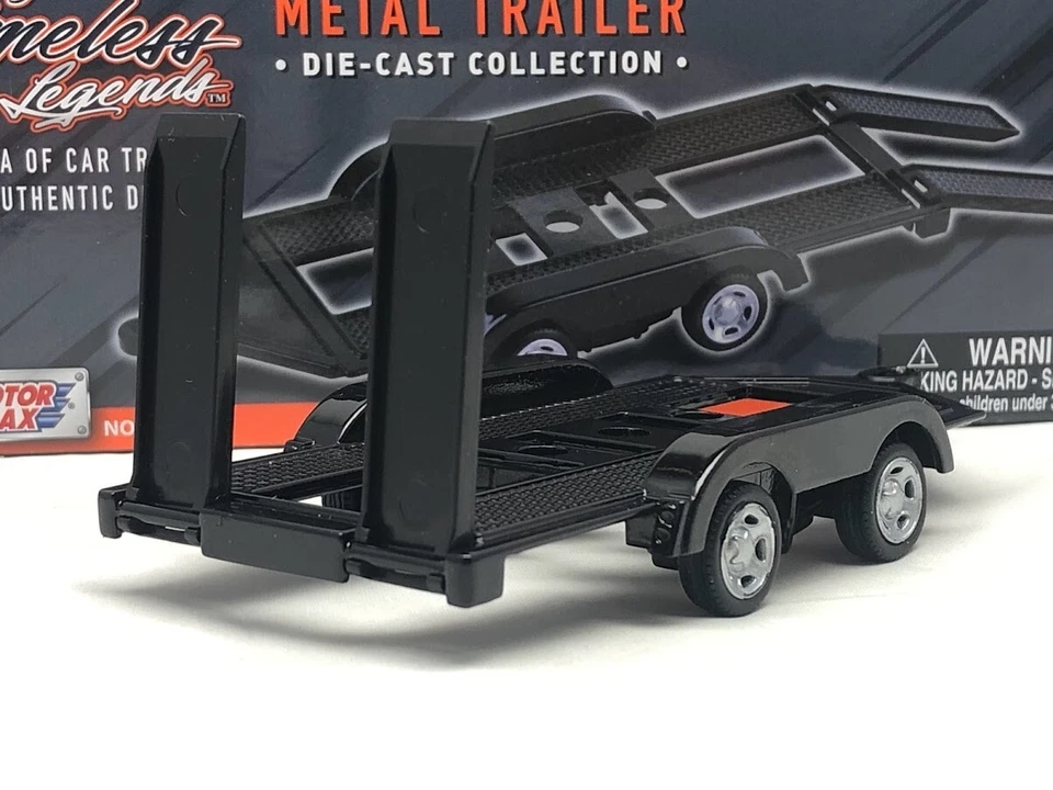 Diecast Metal Car / Van Loading 4 Wheel Trailer Transporter 1/43 Scale Motormax - Image 3 of 4