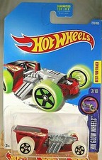 2017 Hot Wheels #233 HW Glow Wheels 2/10 Z-ROD Red Variant w/GlowWhls Black 5 Sp