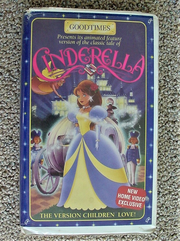 CINDERELLA VHS, 1994 GOODTIMES PLATINUM SERIES VERSION, VERY