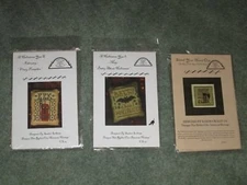 NEW RARE HOMESPUN ELEGANCE CROSS STITCH CHART PACK YOU CHOOSE: HALLOWEEN SAMPLER