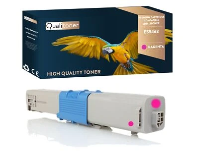 Toner OKI ES5463 -46490622 Compatible Magenta x 1 QUALITONER - Photo 1/4