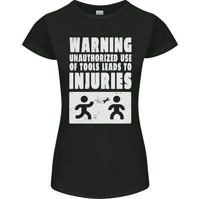 Warning Tools Bauarbeiter Klempner Elektriker Damen Petite Cut T-Shirt