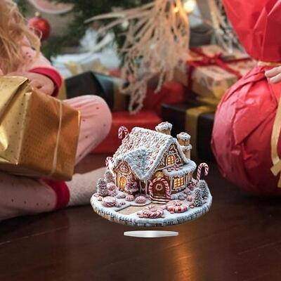 Weihnachten Haus Ornament Acryl Schreibtisch Ornament Desktop Ornament Desktop