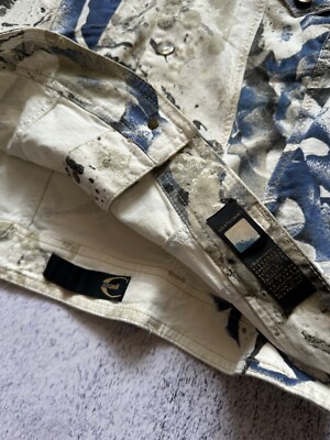 Vintage Just Cavalli Women Denim Multicolour Floral Jacket