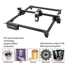 Máquina de corte grabadora láser 40W CNC enrutadora de madera con tablero de control de 32 bits