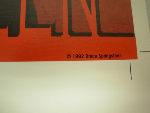 Bruce Springsteen 1992 ""Lucky Town"" portada original del álbum a prueba de arte - Imagen 8 de 8