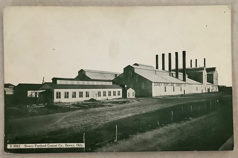 Dewey, Oklahoma, Dewey Portland Cement Co., 1909 Post Card