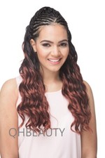 IMPRESSION SYNTHETIC HAIR EXTENSION CROCHET CURLY BRAID - LONG FINGER ROLL 22