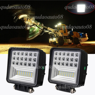 2PCS LED WORK LIGHTS fit Caterpillar Skid Steers Excavator Forklift Loader Light