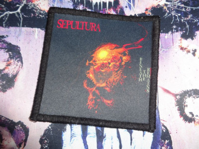 Sepultura Patch Death Metal Sarcofago Max Fear Factory Soulfly Nailbomb x