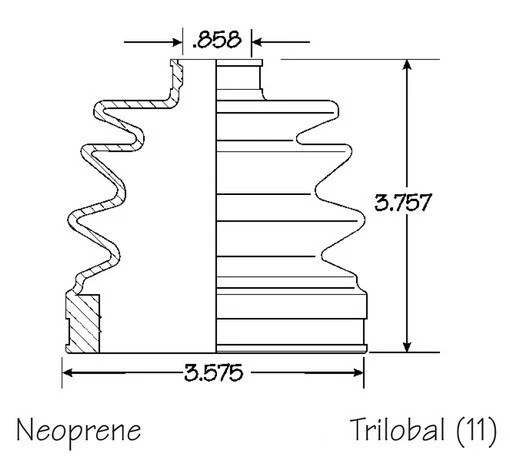 Juego de 4 kit de arranque eje CV delantero interior exterior para Mazda CX-7 2010-2012 2,5 L Foto 4 de 4