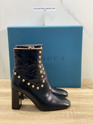 A.BOCCA Damen Stiefelette Leder Schwarz Luxury Woman Boot A.BOCCA 37,5