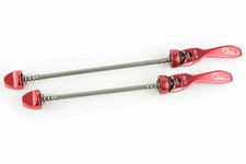 OMNI Racer Quick Release Road Mountain Bicycle Wheel Skewers Stainless: RED