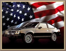 1980 AMC SPIRIT US Flag, Toolbox / Locker / Refrigerator Magnet, TOP QUALITY