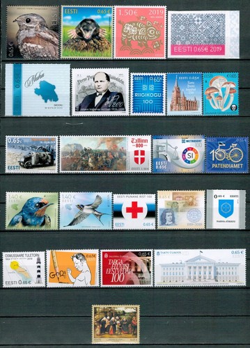 Estonia,Estland 2019 MNH year set - 第 1/2 張圖片
