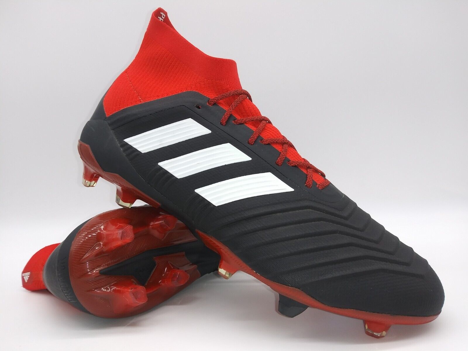 Es una suerte que nativo Aburrir Adidas Mens Rare Predator 18.1 FG DB2039 Black Red Soccer Cleats | eBay