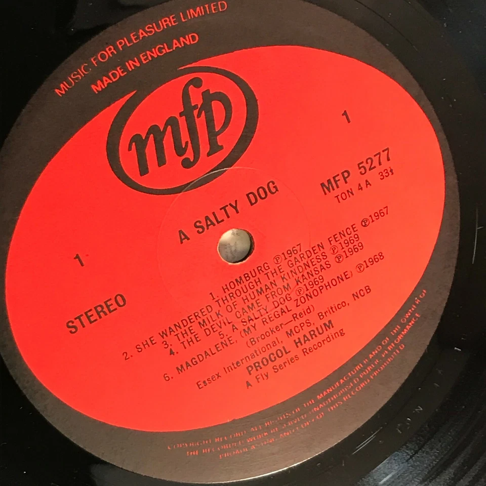 PROCOL HARUM A Salty Dog 1975 UK vinyl LP Shine On Brightly Conquistador - Image 3 of 3